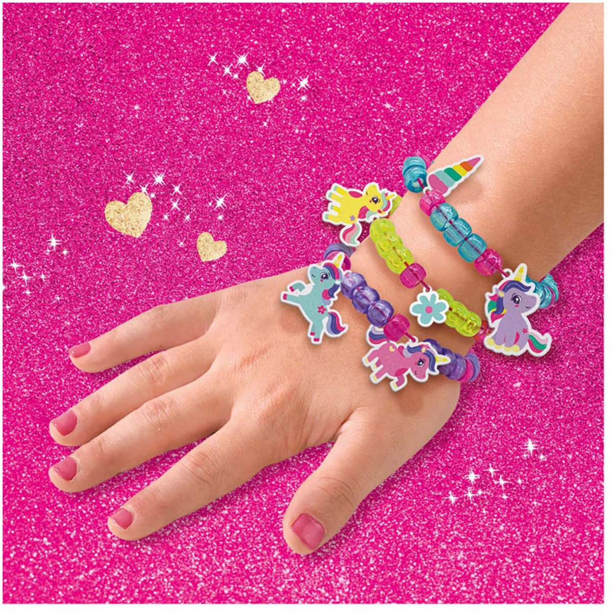 SES Creative - Unicorn - Kralen Armbanden - Knutselen Meisjes - Armbandjes maken - Vanaf 5 jaar — afbeelding 3