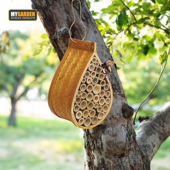 Kisangel 24 Stuks Delige Bamboe Nestbuizen voor Bijen Diameter