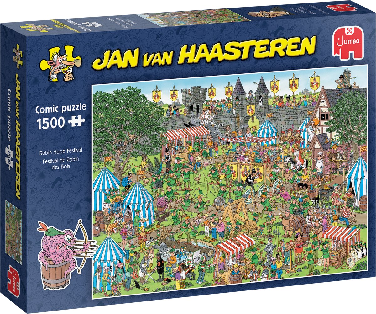 Jan van Haasteren - Robin Hood Festival - 1500 stukjes - Puzzel - Legpuzzel