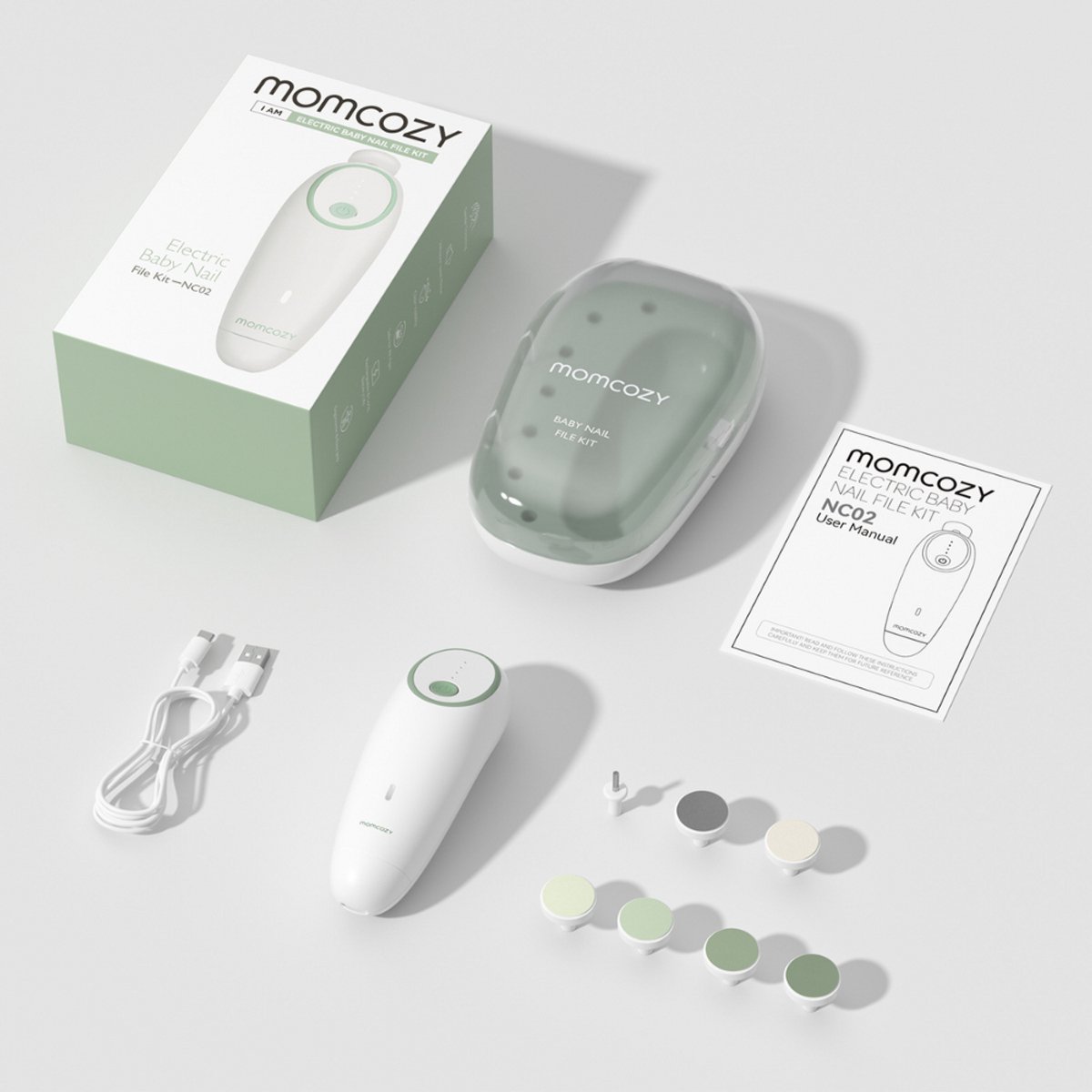 Momcozy – Elektrische Nagelvijl – Baby, Kind & Volwassene – Veilig & Zacht Gebruik — cadeau in Verzorging - foto 7