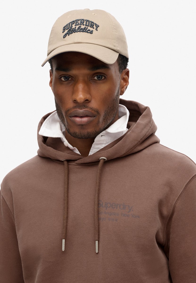 Superdry Core Logo City hoodie met losse pasvorm Heren Hoodies Nutmeg Spice