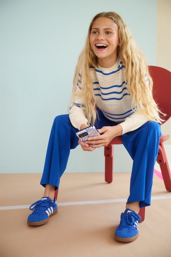 NoBell zomer broek meisjes - blauw - palazzo - Salet