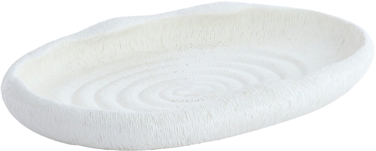 Schaal ALAINA - 44.5x30.5x5.5cm - Wit