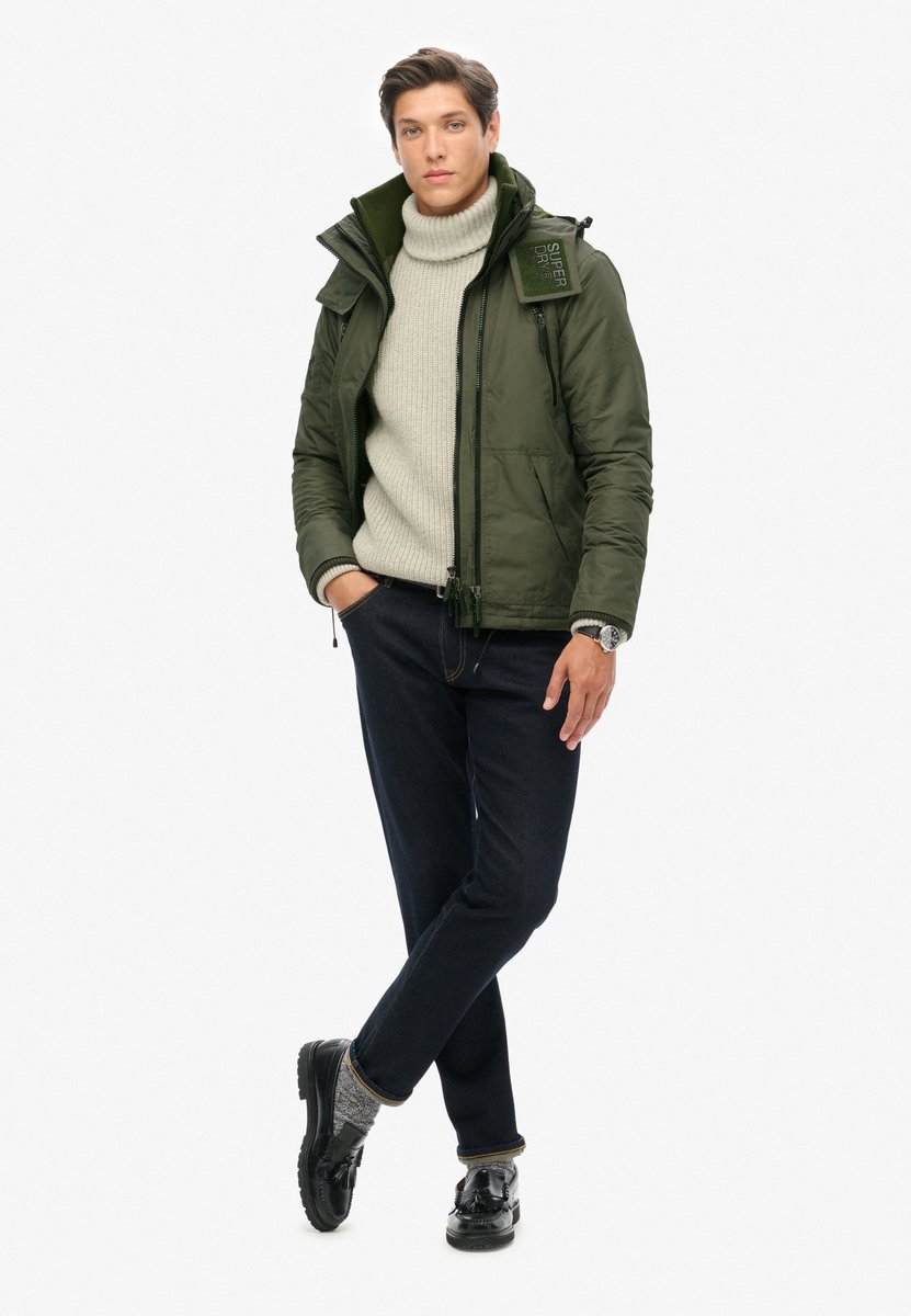 Superdry Mountain SD Windcheater jas Heren Olijf