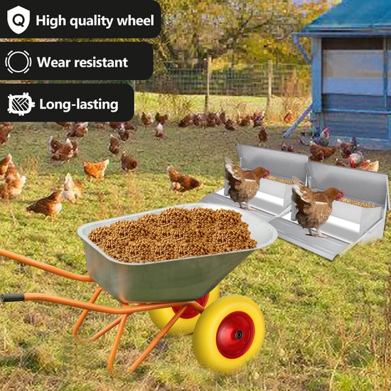 Kruiwagen Wiel 4.80/4.00-8,Massief PU Band — afbeelding 5