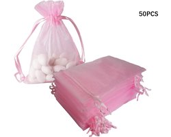 50 sets roze 7*9cm trekkoord organza cadeauzakjes, geschikt voor babyshowers, Kerstmis, moederdag, bedankjes, bruiloften, diploma-uitreikingen, bulk transparante mesh stoffen verpakkingszakken voor sieraden, chocolade 50 sets roze 7*9cm trekkoord organza cadeauzakjes, geschikt voor babyshowers, Kerstmis, moederdag, bedankjes, bruiloften, diploma-uitreikingen, bulk transparante mesh stoffen verpakkingszakken voor sieraden, chocolade