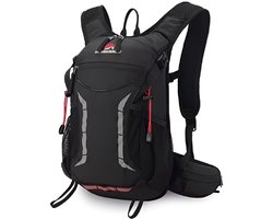 CarryQuest® - Outdoor Klimtas - 25L Waterdicht en Ademend - Unisex Nylon Rugzak met Ruime Capaciteit en Comfortabel Draagcomfort - Zwart - Ideaal voor Hiking, Trekking en Camping