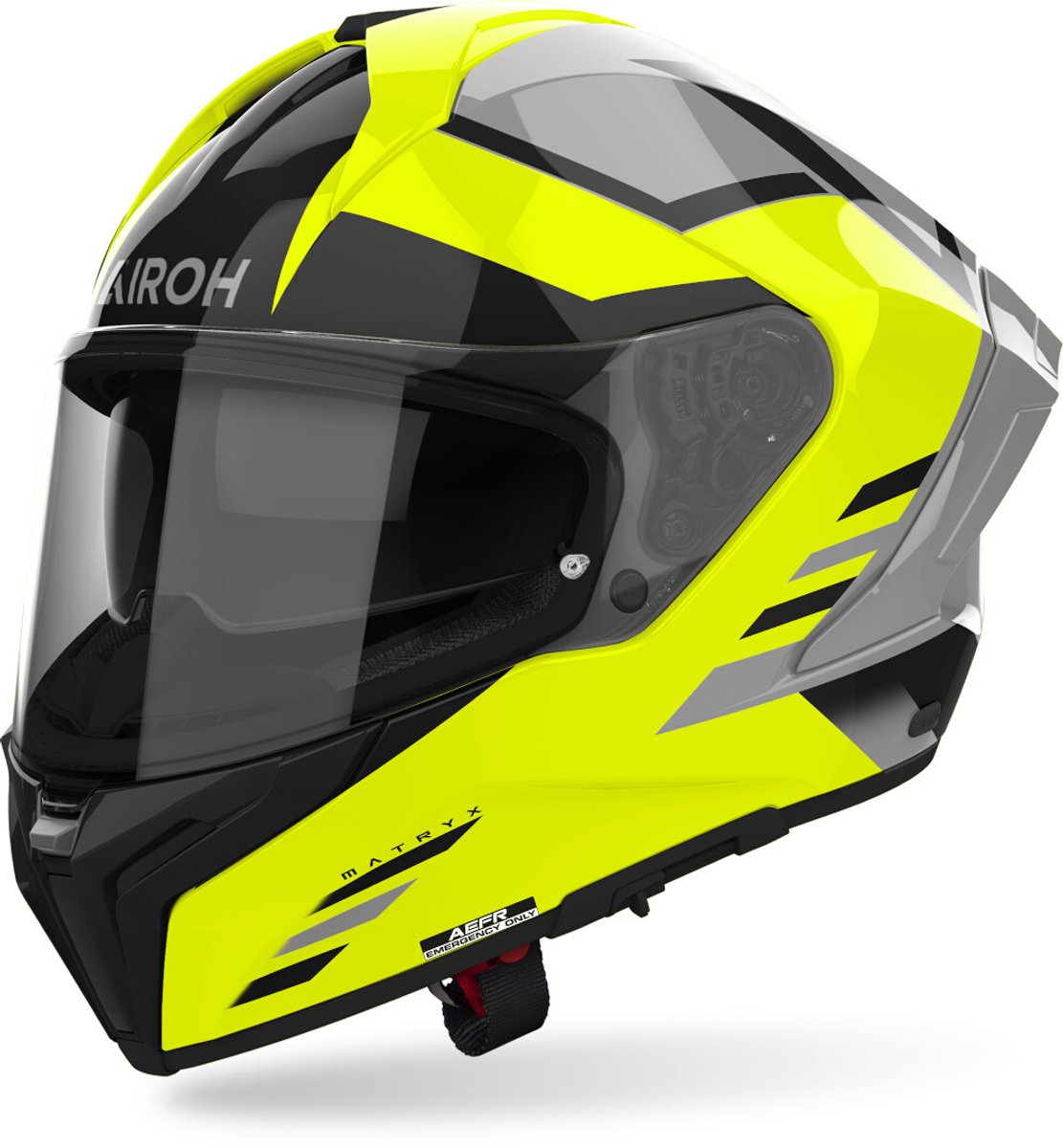 Airoh Matryx Thron Geel Gloss Integraalhelm - Maat L - Helm