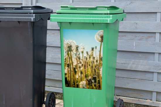 Autocollant pour conteneur Fleurs - Pissenlit - Pelouse - 40x60 cm - Autocollant Kliko