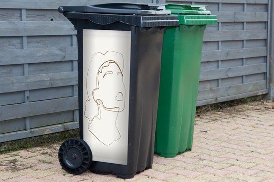 Container sticker Vrouwen - Line art - Minimalisme - 44x98 cm - Kliko sticker