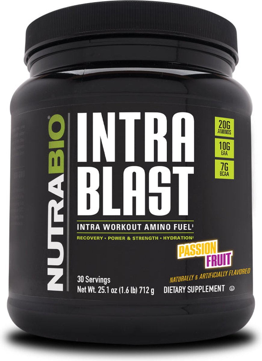 Nutrabio Intra Blast - Workout Poeder Passion Fruit