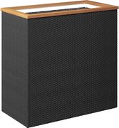 vidaXL-Plantenbak-80x40x80-cm-poly-rattan-zwart