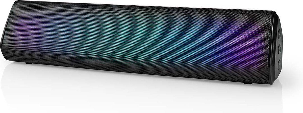 Nedis Bluetooth-Speaker - Maximale batterijduur: 6 uur - Tafelmodel - 18 W - Stereo - Ingebouwde microfoon - Koppelbaar - Zwart