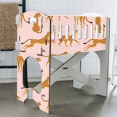 Babywieg van Honingraat Karton - Papercrib Luipaard Roze - Duurzaam karton - CE gekeurd - Tot 70kg dragen - KarTent