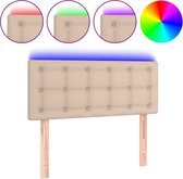 vidaXL-Hoofdbord-LED-100x5x78/88-cm-kunstleer-cappuccinokleurig