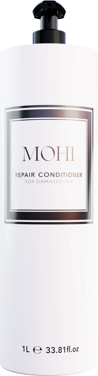 MOHI Repair Conditioner 1L - Voedt en Herstelt Beschadigd Haar - Met Arganolie en Keratine - Parabenenvrij - Sulfaatvrij
