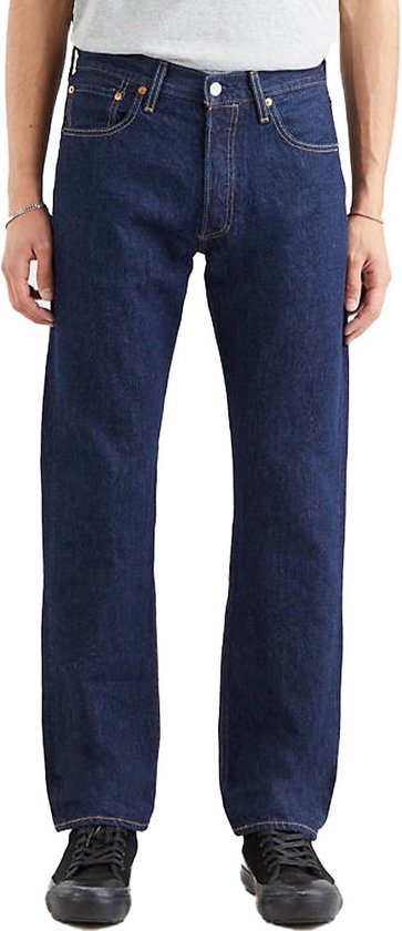 Pantalon Levi's 501 Regular Fit Bleu Foncé - taille W 34 - L 32 | bol