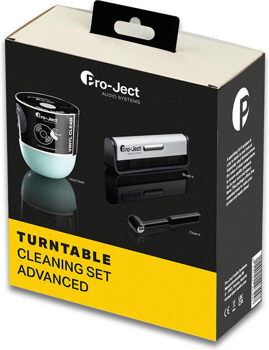 Pro-Ject Bundle E1 Tourne-disque + Pro-Ject Cleaning Set Advanced