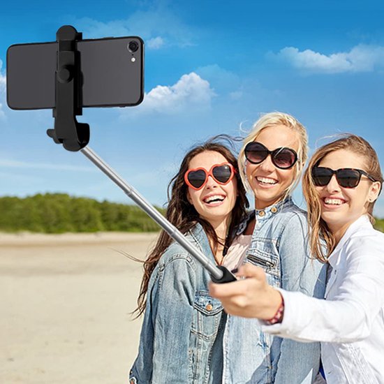Selfie Stick/Statief Bluetooth Afstandsbediening Uitschuifbaar 60cm