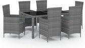 vidaXL-7-delige-Tuinset-met-kussens-poly-rattan-grijs