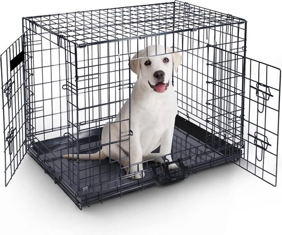 MaxxPet Dog crate pliable - voiture - cage pour chiens - enclos pour chiens  - 78x48x56cm | bol