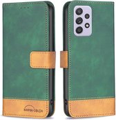 BINFEN Color Book Case - geschikt voor de Samsung Galaxy A52 / A52s Hoesje - Groen