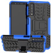 Coverup Rugged Kickstand Back Cover - Geschikt voor Samsung Galaxy A7 (2018) Hoesje - Blauw