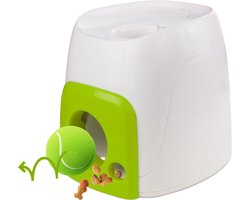 Fetch 'N Treat - Hondenspeelgoed – Apporteerspeelgoed – Inclusief Tennisbal - 16 x 16 x 20 cm