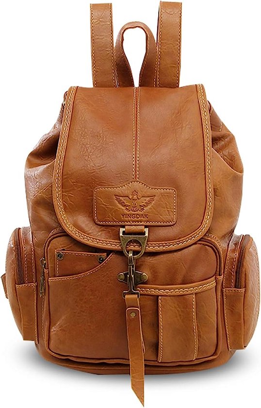 FANDARE Retro Rugzakken Unisex College Tas Casual Dagrugzak