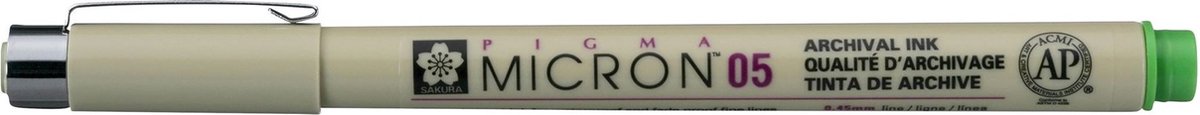 Sakura Pigma Micron 05 pen fris groen