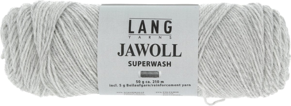 Lang Yarns Jawoll Superwash - 23 parelgrijs mix - Sokkenwol Garen