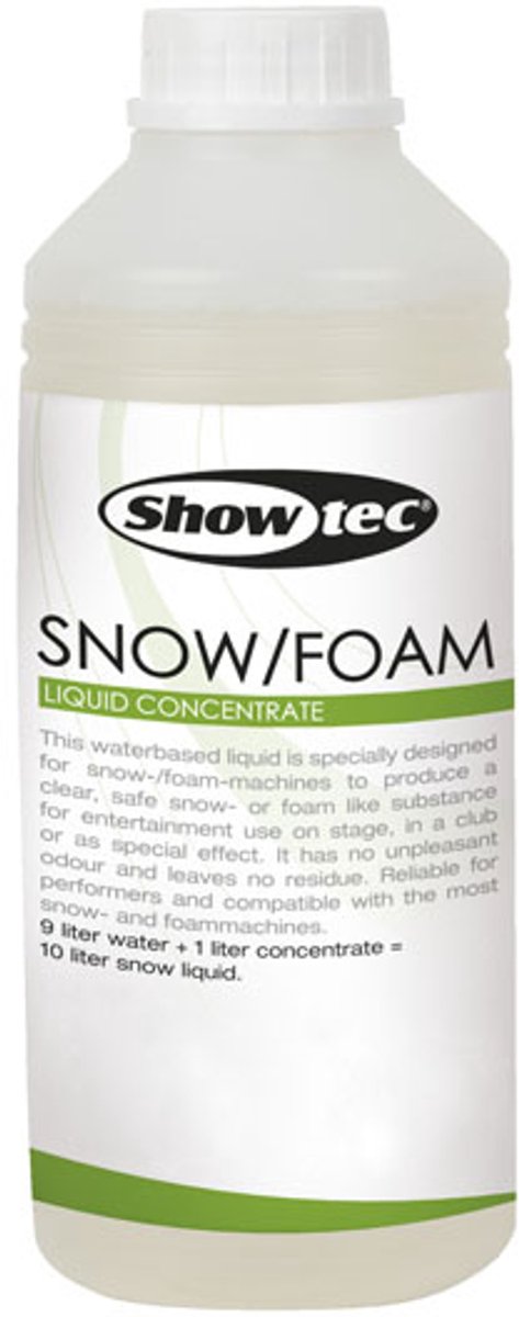 Sneeuw schuimvloeistof Showgear 1L Waterbasis Concentraat