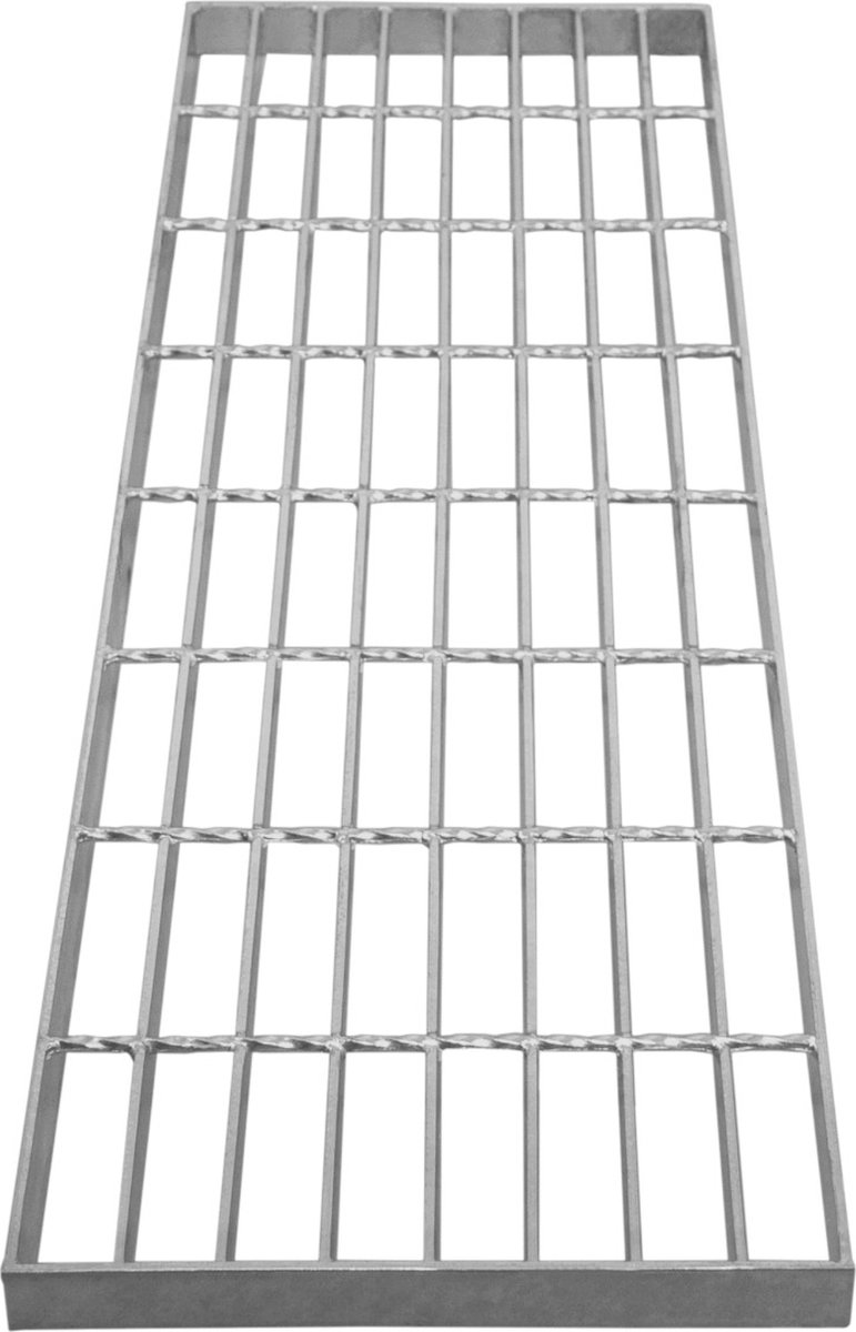 800 x 270 x 30 mm Galvaniseerde Rooster Vloerpaneel - Zware Uitvoering - Zilver - Zinkcoating - 216kg Draagvermogen - 4mm Dik Metaal