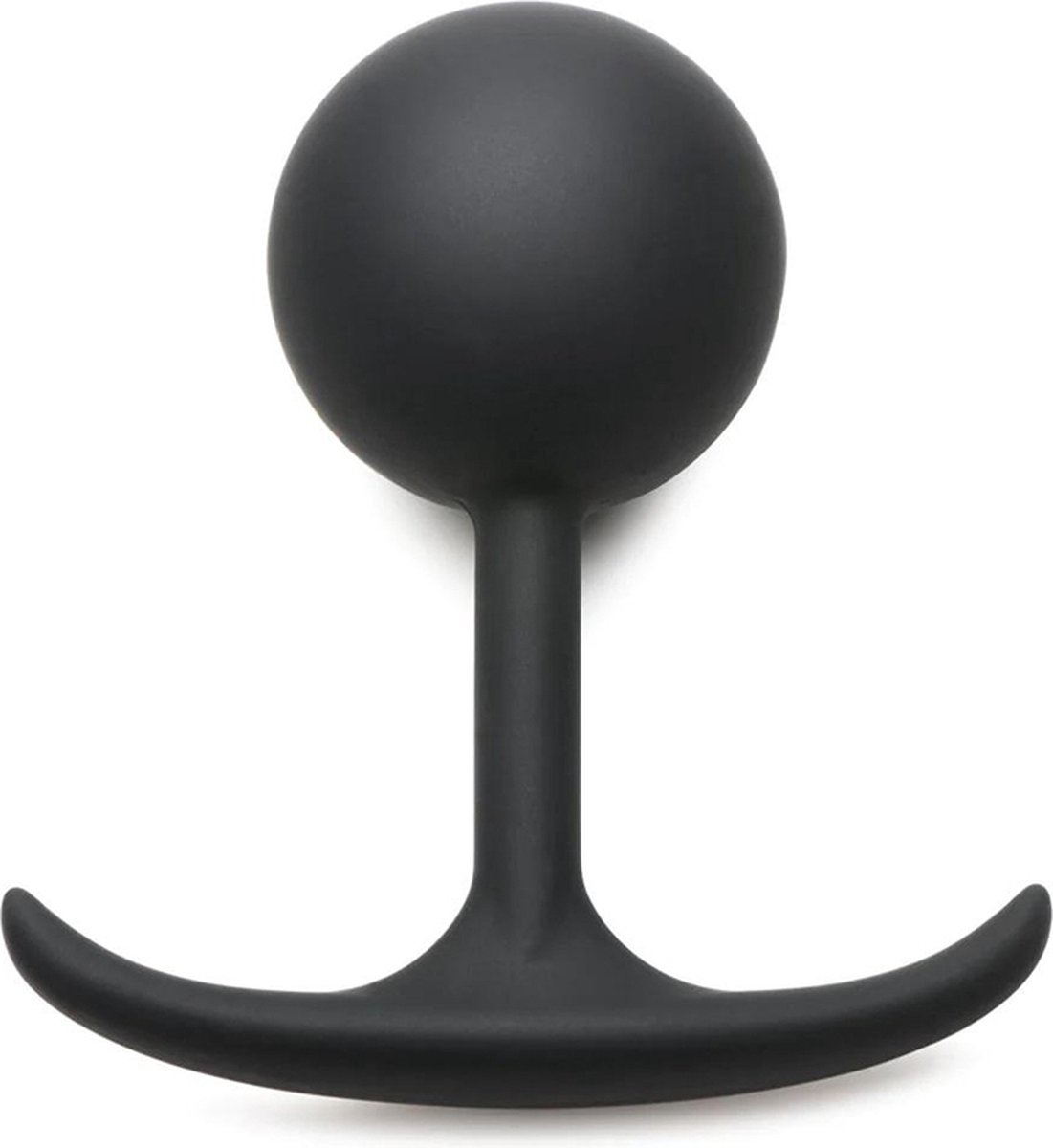 Goedkoopste XR Brands AH073-XL - Comfort Plugs Silicone Weighted Round Plug 4.7 - Black