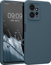 kwmobile telefoonhoesje geschikt voor Xiaomi Redmi Note 12 (4G) - TPU backcover met siliconen coating - Smartphone case in leisteen