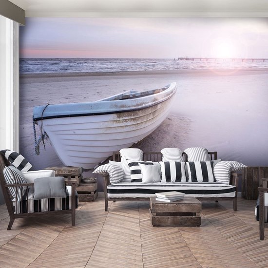 Rolgordijn Huis Ramen Rolgordijnen met Casual Uitzicht op Het Strand Aan Zee, Binnen Tijdelijke Verduisterende Verduisterende Vinylzonneblinden, Makkelijk te Installeren
