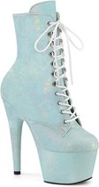 Pleaser - ADORE-1020SDG Plateau Laarzen, Paaldans schoenen - US 11 - 41 Shoes - Blauw