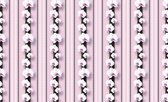 Fotobehang - Vlies Behang - Orchideeën op Luxe Roze Patroon - 312 x 219 cm