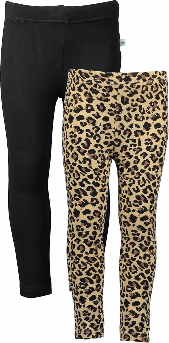 Blue Seven 2 PACK Bio Basic all season legging Panter en Zwart - Maat 122