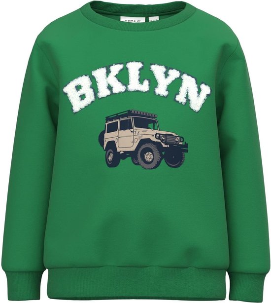 Name it sweater jongens - groen - NMMkonrad - maat 104