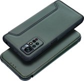 Case2go - Hoesje geschikt voor Xiaomi Redmi Note 11 Pro - Schokbestendige Book Case - Groen
