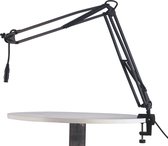 König & Meyer 23850 tafel - microfoonarm XLR-kabel bbinnenin,zwart - Microfoon arm