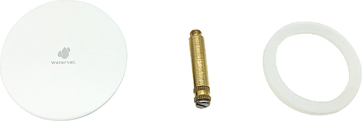 Waterval RVS Badkuip Afvoerplug badkamer - Badstop met dubbele afdichting - verstelbare Badplug universele Afvoerplug voor uw badkuip - 72 mm Wit — afbeelding 7