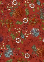 Cadeaupapier inpakpapier Bloemen en vogels- Breedte 60 cm - 250m lang