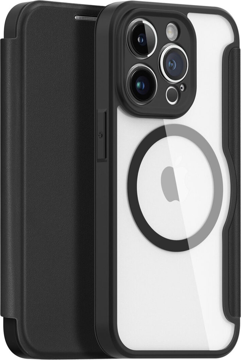 Dux Ducis - iPhone 14 Pro Max Hoesje - Geschikt voor Magsafe - Book Case - Zwart