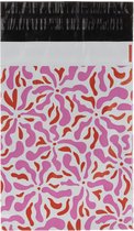 Verzendzakken voor Kleding - 100 stuks - 25 x 34 cm (A4) - Rood en Roze Verzendzakken Webshop - Verzendzakken plastic met plakstrip