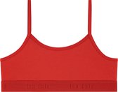 Basics crop top spaghetti rood voor Meisjes | Maat 146/152