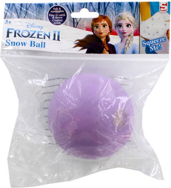 Disney Frozen 2 Snow Ball - Paars - Zachte kneedbare sneeuwbal - Soft - Squeezable - Merkloos