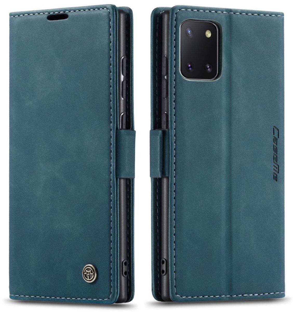 CaseMe Book Case - Geschikt voor Samsung Galaxy Note 10 Lite Hoesje - Groen