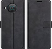 Coverup Deluxe Book Case - Geschikt voor Nokia X10 / X20 Hoesje - Zwart